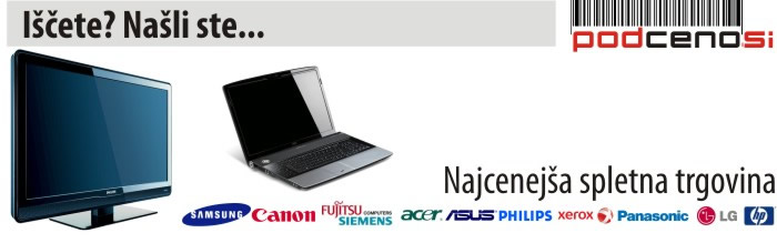 PodCeno.si - najcenejša spletna trgovina - Na naši spletni strani najdete širok spekter izdelkov iz računalništva in audio video opreme. V naši ponudbi najdete izdelke zanih proizvajalcev: acer altec asus canon corsair epson fujitsu siemens computers genius goclever hp kingston lg msi nec pcplus pcx philips samsung star tipro Verbatim wd xerox ...